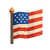 Small American flag to be used as an icon-1-1