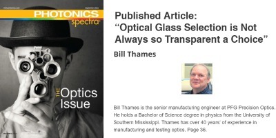 Optical Glass Selection – Published Article