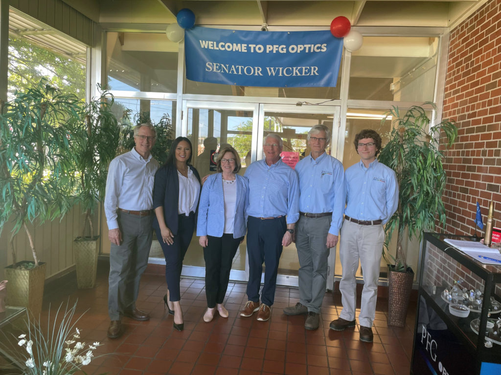 Senator Roger Wicker at PFG Optics